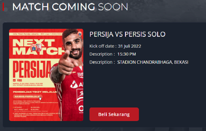 Persija Jakarta vs Persis Solo: Jadwal dan Siaran Langsung