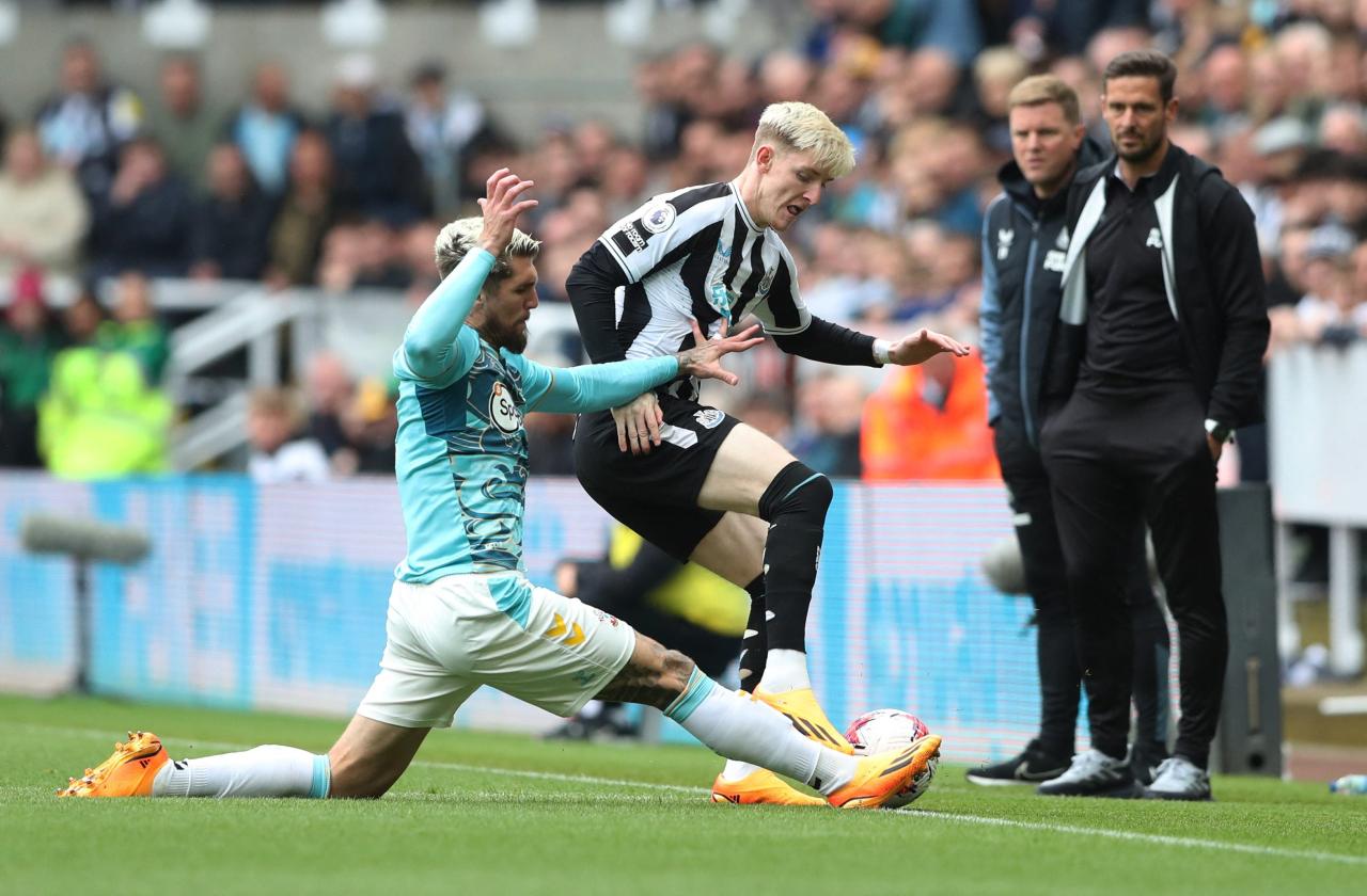 Hasil pertandingan Newcastle vs Southampton