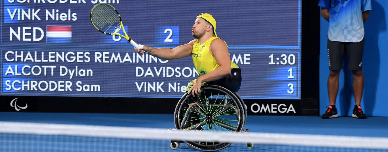 Tennis wheelchair paralympics