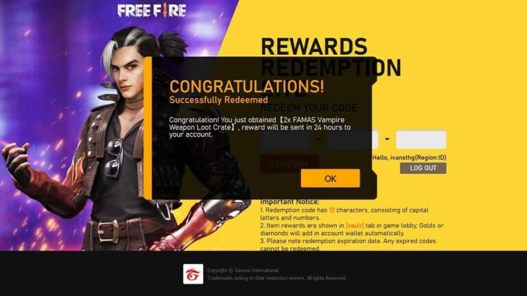 Kode Redeem FF 17 Oktober 2024, Pemain Free Fire Bisa Dapat Ini