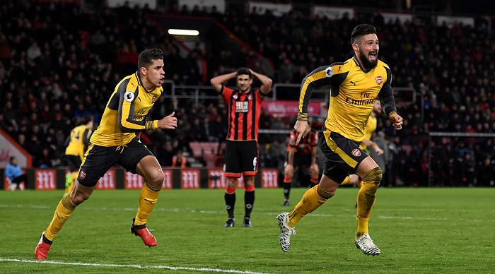 Bournemouth Vs Arsenal: 10 Pemain The Gunners Tumbang 0-2