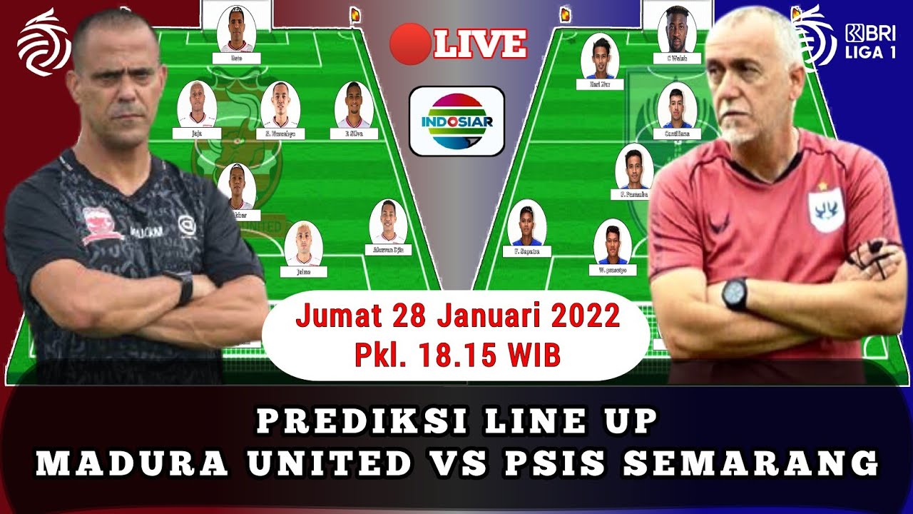 MITOTO SportSusunan Pemain Madura United Vs PSIS, Riski Afrisal Starter